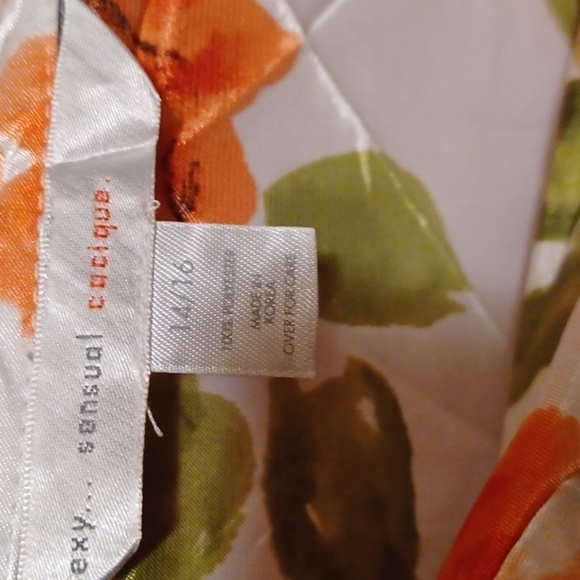 CACIQUE LINGERIE 2Pc Long Sleeve Button Down Pajama Shirt & Pants Set - Sz 14/16 - Picture 5 of 8